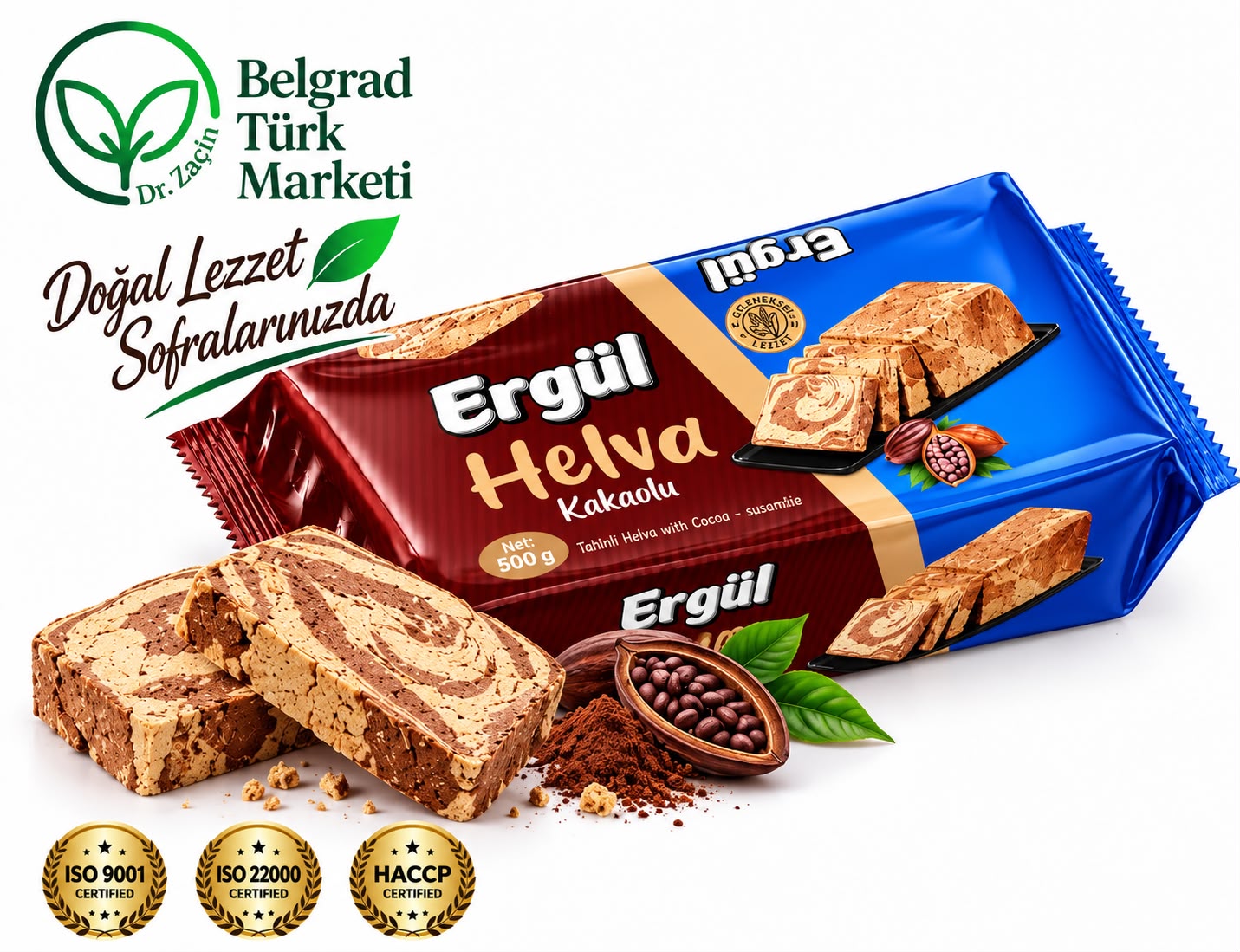 Ergül Kakaolu Helva 500 g